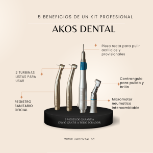 Kit de Turbinas Dental Akos — Línea Profesional